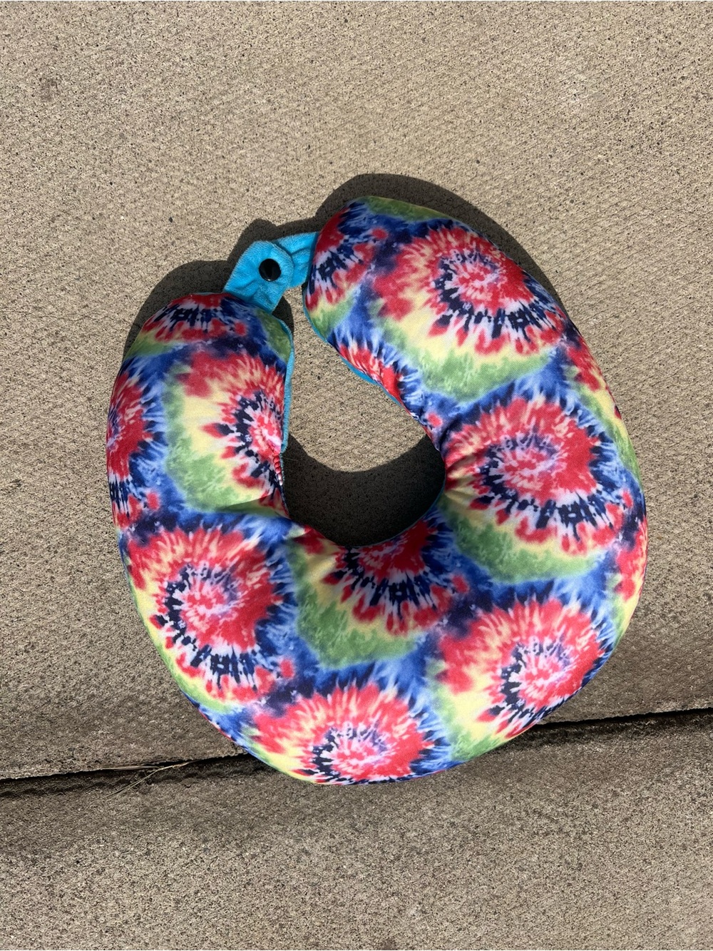 Tie-Dye Travel Neck Pillow - Multicolor